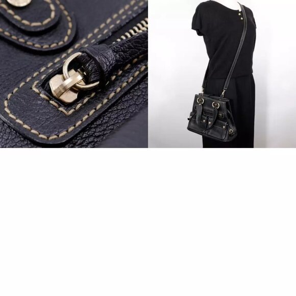 BVLGARI Maxi Rettale Handbag 2WAYShoulder black leather Women - Picture 5 of 12